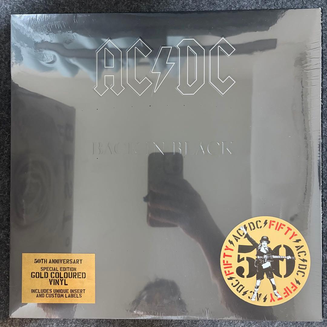 AC/DC Back In Black 50th Anniversary Special Gold Colored Vinyl LP