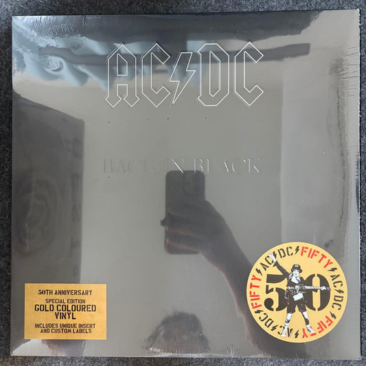AC/DC Back In Black 50th Anniversary Special Gold Colored Vinyl LP