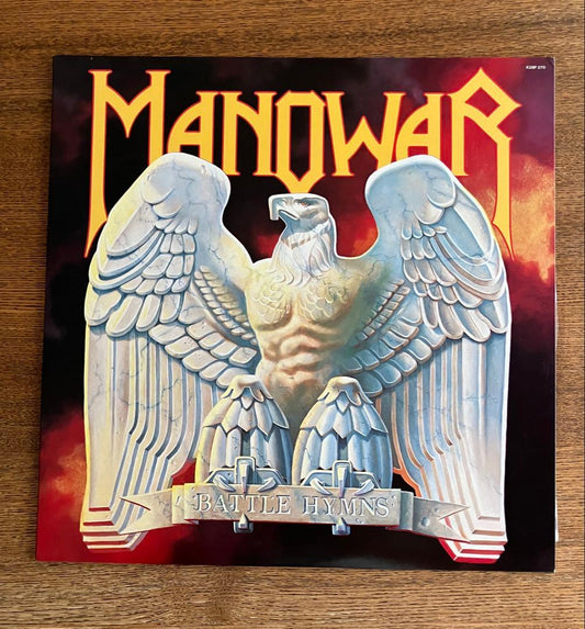 Manowar - Battle Hymns LP Japan Pressing K28P-270 Heavy Metal Vinyl Record