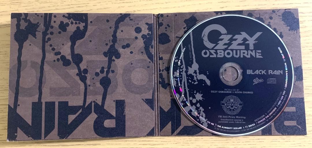 Ozzy Osbourne Black Rain CD US Press 2007 Paper Sleeve Edition