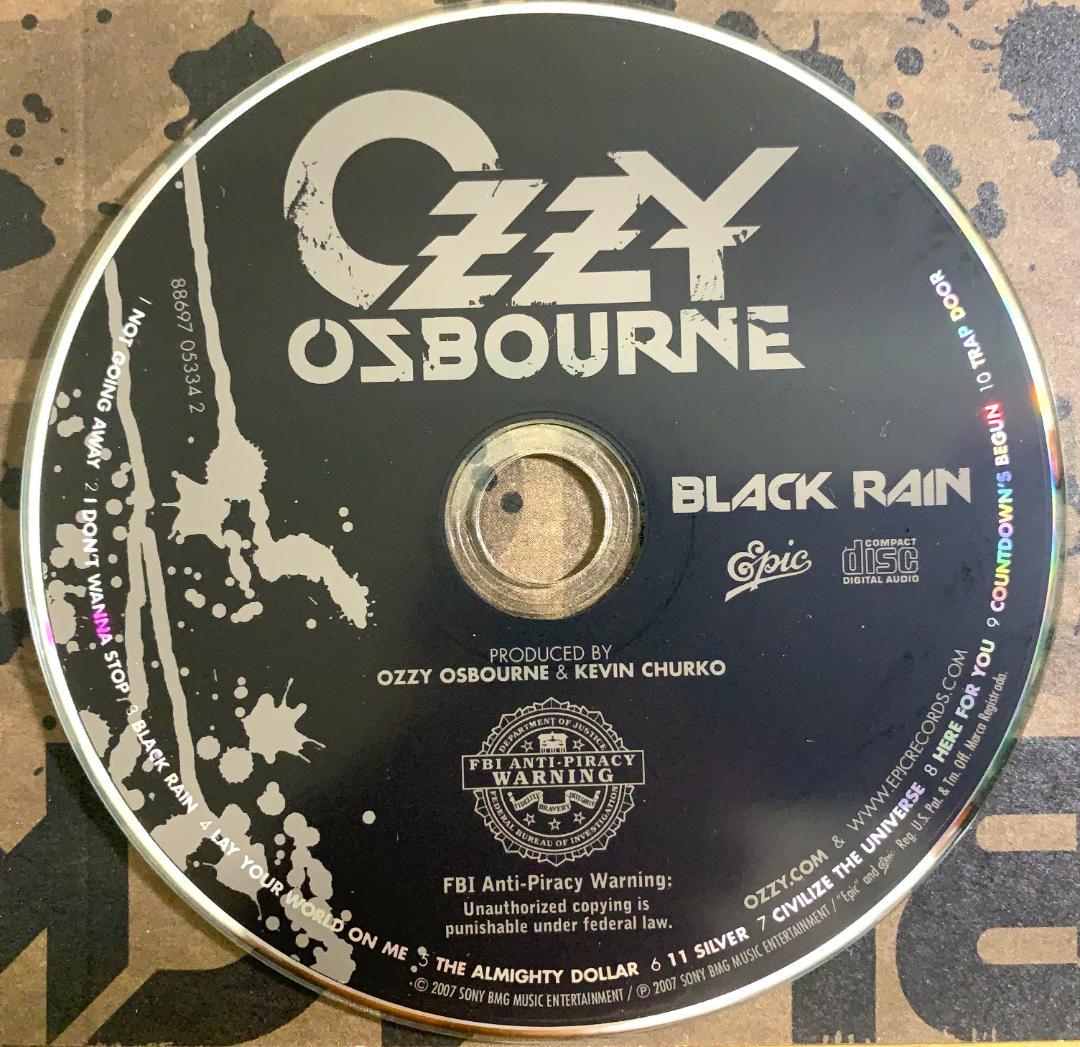 Ozzy Osbourne Black Rain CD US Press 2007 Paper Sleeve Edition