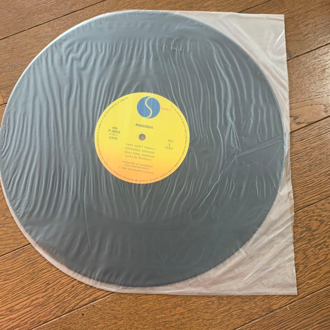 Madonna Papa Don't Preach 12" Single 1986 Japan Pressing P-3603 With Obi