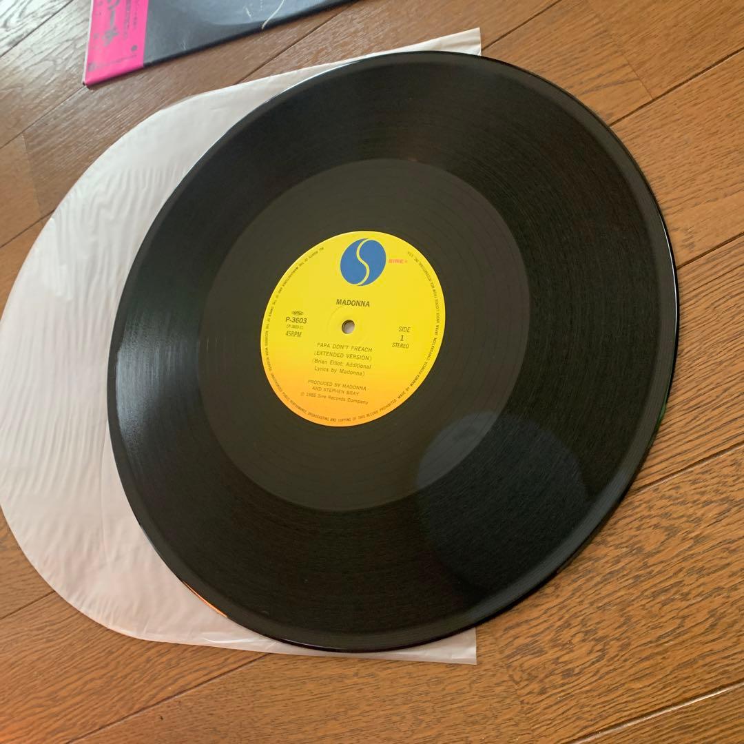 Madonna Papa Don't Preach 12" Single 1986 Japan Pressing P-3603 With Obi
