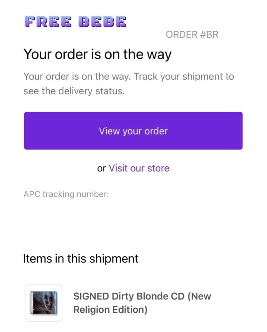 Bebe Rexha Dirty Blonde CD Religion Edition Signed Autographed Import