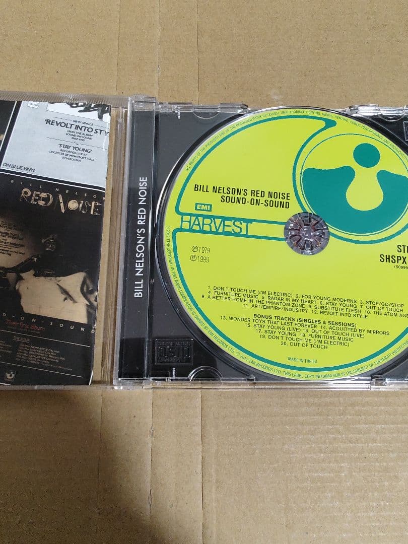 Bill Nelson's Red Noise - Sound-On-Sound CD, 2012 EU Remaster/Expanded Edition