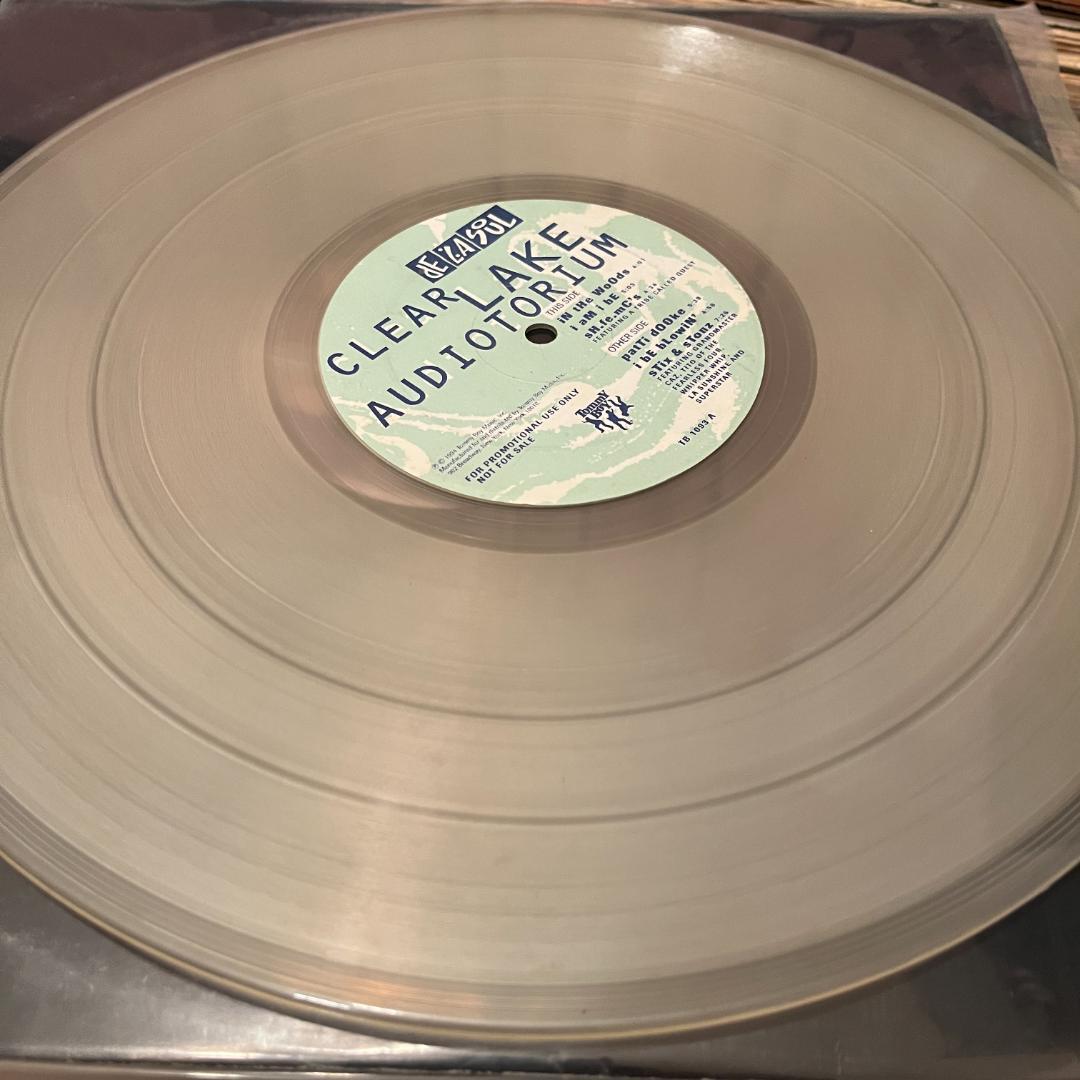 De La Soul - Clear Lake Auditorium - Rare 1994 Promo Clear Vinyl 12-inch Single