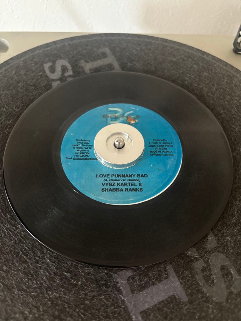 VYBZ Kartel & Shabba Ranks Love Punnany Bad Reggae 7" Vinyl Single Black Used | Japansoundstore