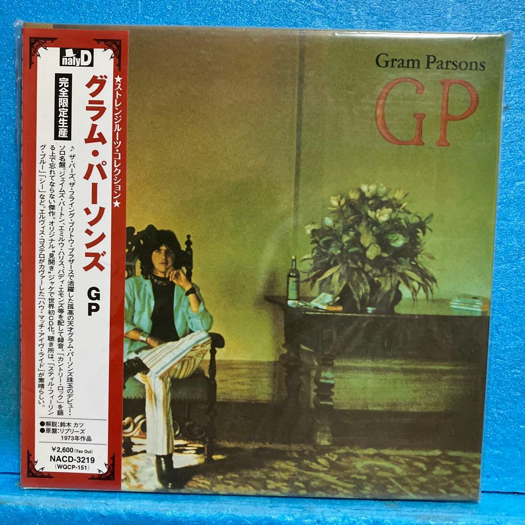 Gram Parsons GP Japan CD Mini LP Paper Sleeve Limited Edition NACD-3219 With OBI