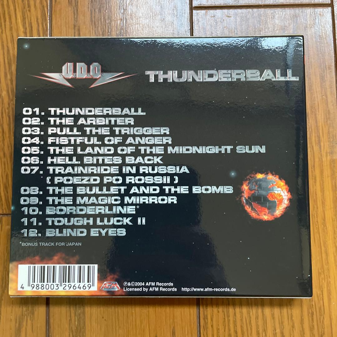 U.D.O. Thunderball CD Japan Press 2004 with Japan-Exclusive Bonus Track