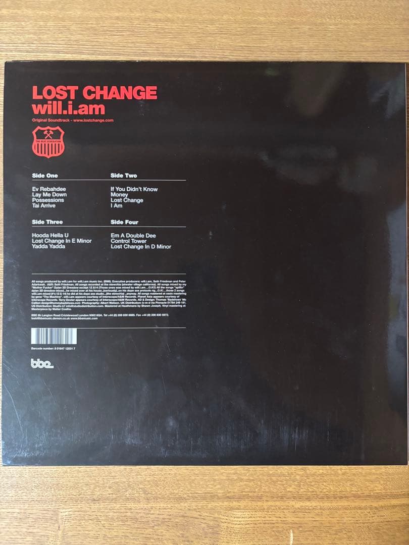 will.i.am - Lost Change 2LP Original Soundtrack Vinyl Record BBE Records