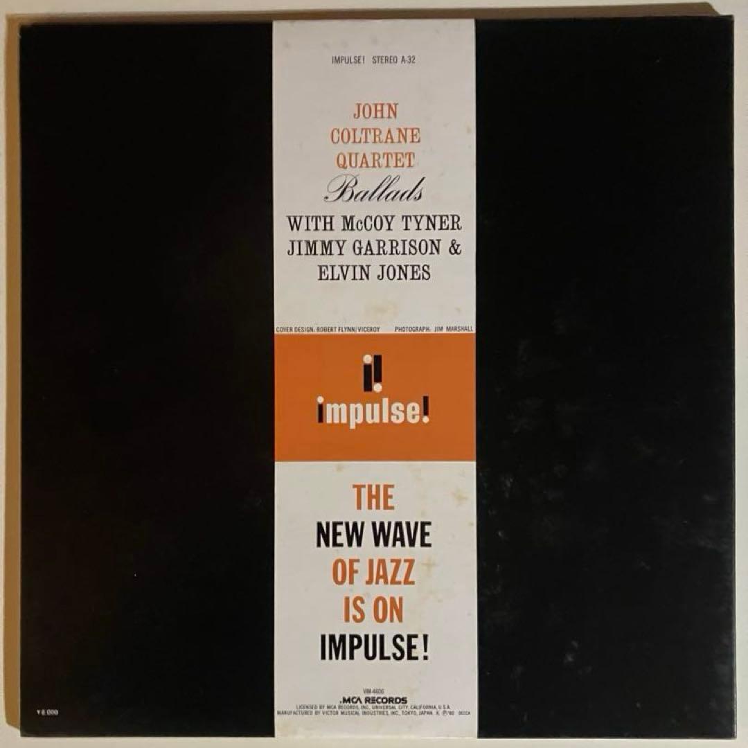 John Coltrane Ballads LP Japan Vinyl Record Impulse! Jazz Quartet