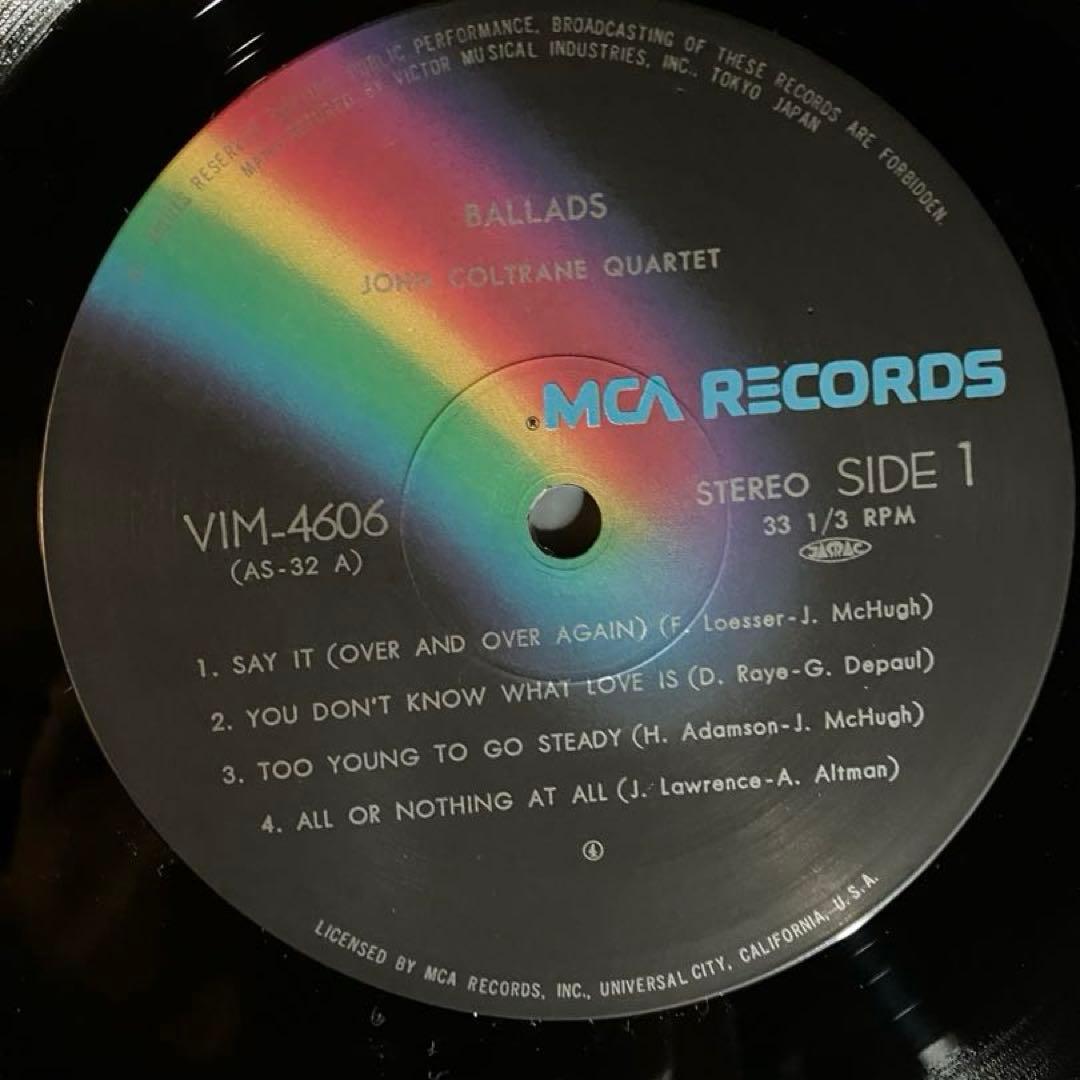 John Coltrane Ballads LP Japan Vinyl Record Impulse! Jazz Quartet