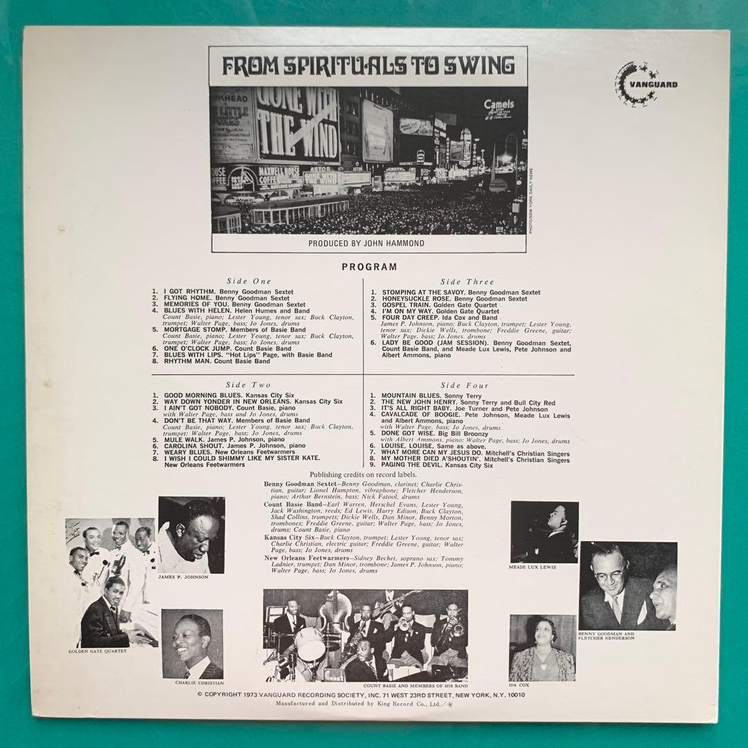 Various - From Spirituals To Swing 1938/39 2LP Japan Jazz Library OBI Insert