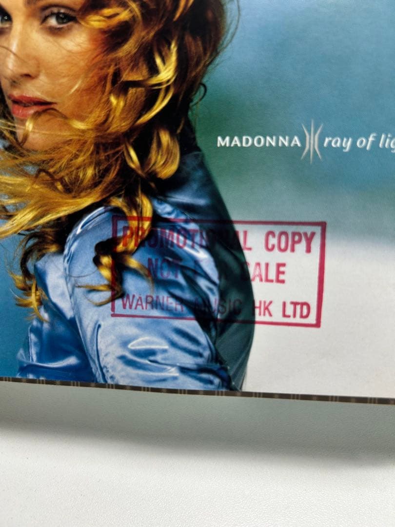 Madonna - Ray of Light CD Album, Promo Copy, Warner Music HK Ltd, 1998