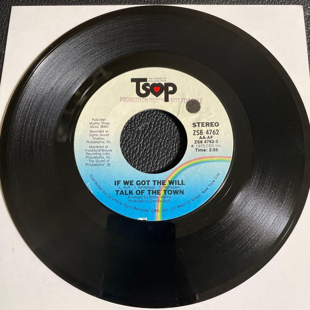 Talk Of The Town - If We Got The Will / I Apologize 7" Soul TSOP US Original