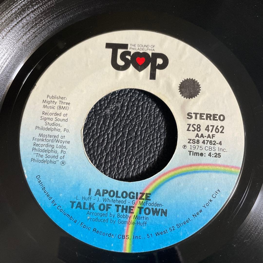 Talk Of The Town - If We Got The Will / I Apologize 7" Soul TSOP US Original