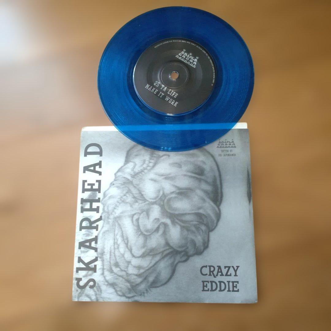 Skarhead 25 Ta Life Split 7" Blue Vinyl Triple Crown Records Hardcore Punk