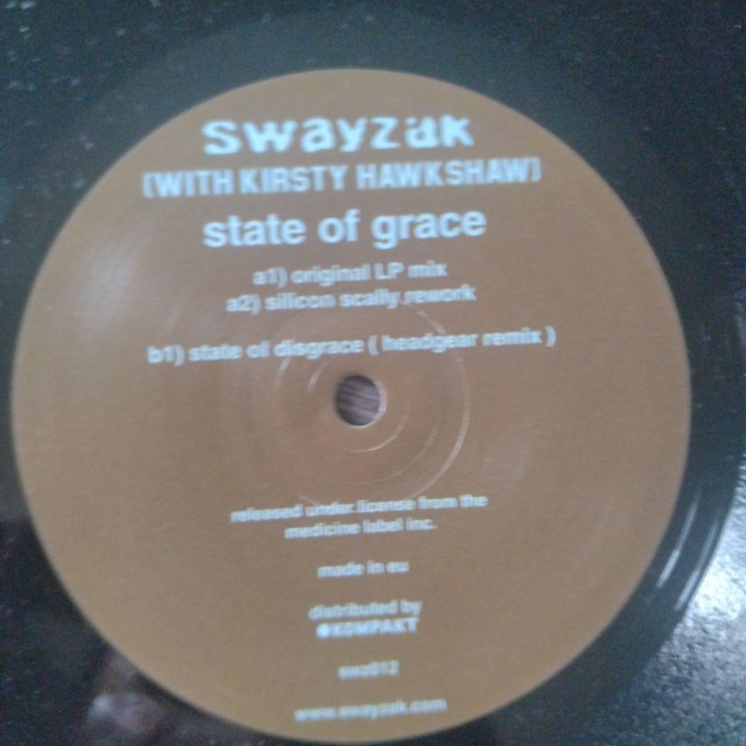 Swayzak State of Grace / Dido Thankyou 12" Vinyl Electronic House Record