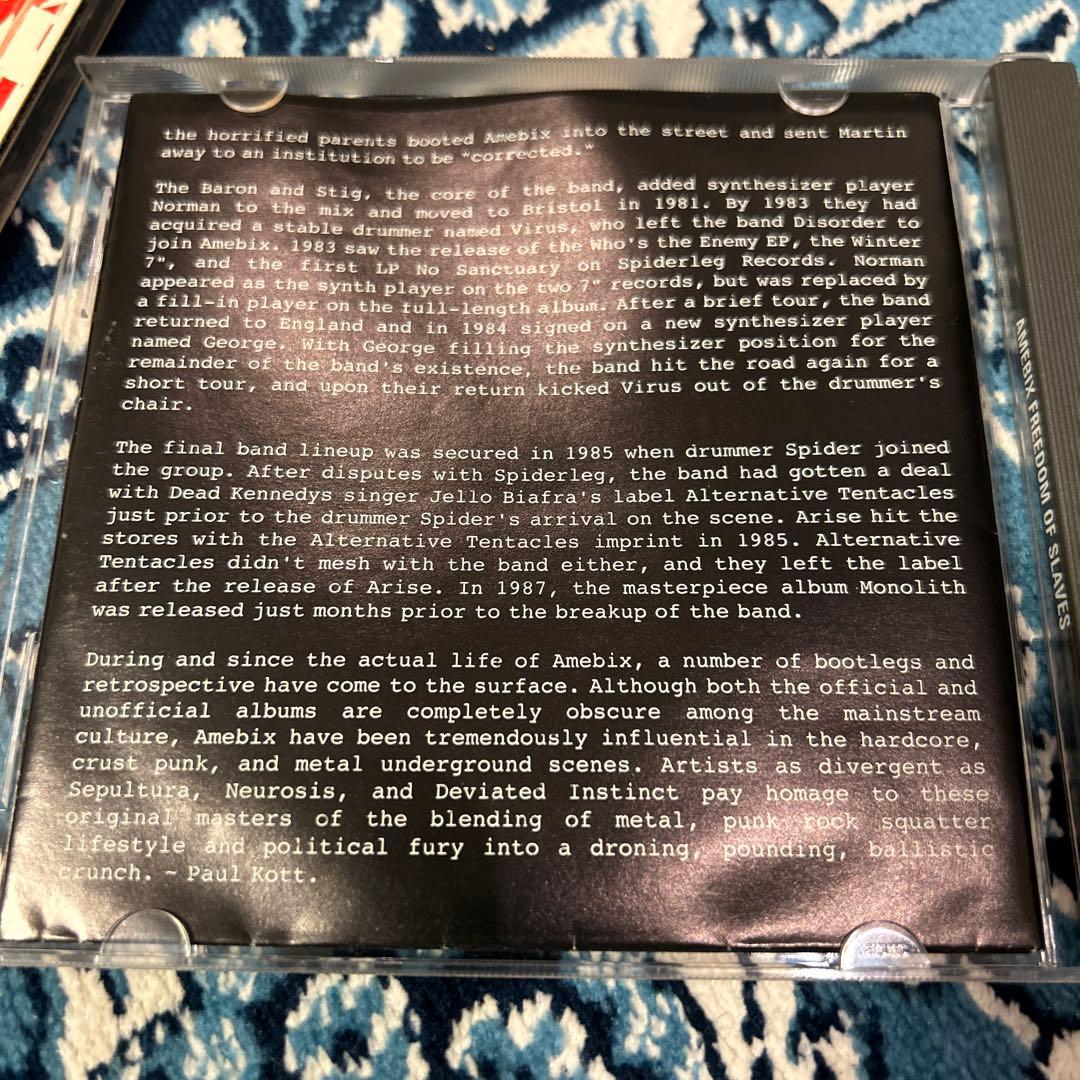 Amebix - Freedom of Slaves CD, Limited Edition 500 Copies, Crust Punk