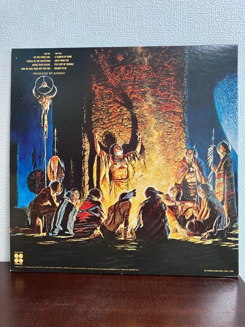 KANSAS Monolith 1979 Japan LP Vinyl Record 25AP 1590 w/ Obi & Insert