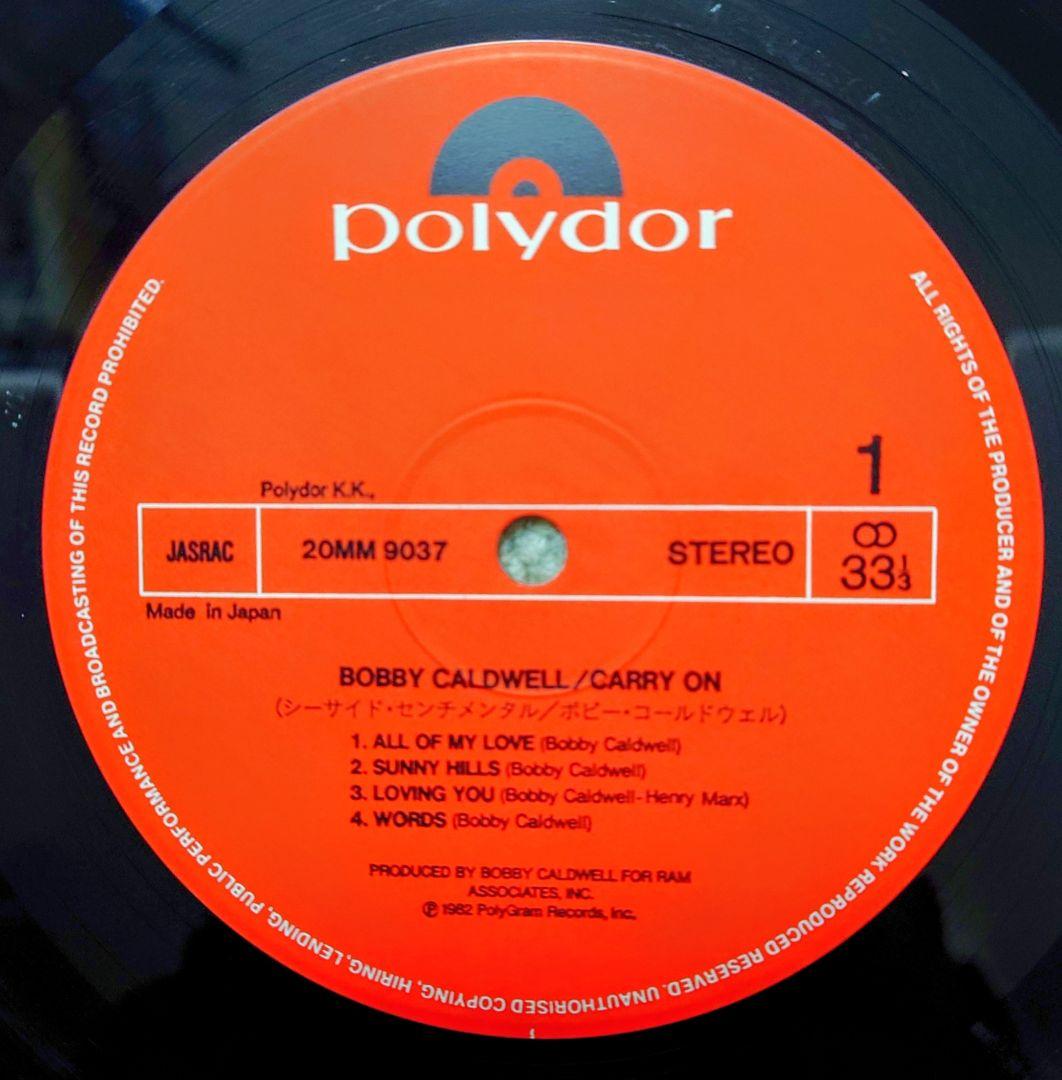 Bobby Caldwell Carry On LP with Obi, Excellent Condition, Japanese Import | Japansoundstore