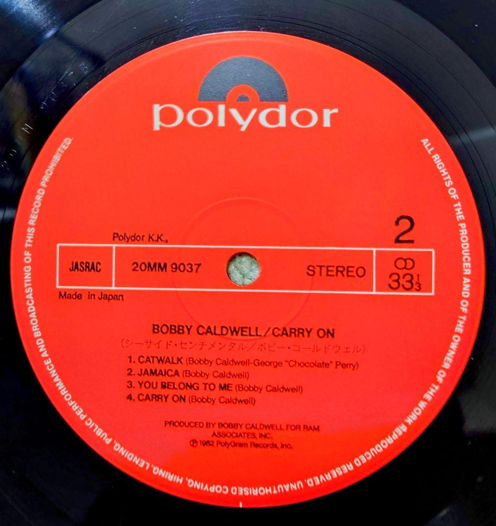 Bobby Caldwell Carry On LP with Obi, Excellent Condition, Japanese Import | Japansoundstore