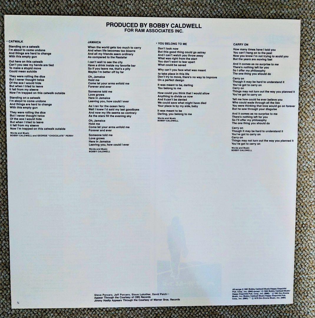 Bobby Caldwell Carry On LP with Obi, Excellent Condition, Japanese Import | Japansoundstore