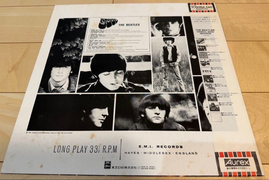 The Beatles - Rubber Soul LP 1982 Japan Red Wax Mono Pressing OBI Included
