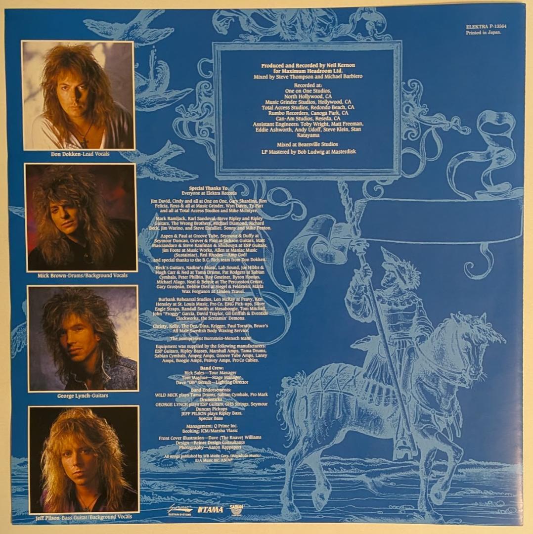 Dokken - Back For The Attack LP 1987 Japan Vinyl Record + Obi & Inserts