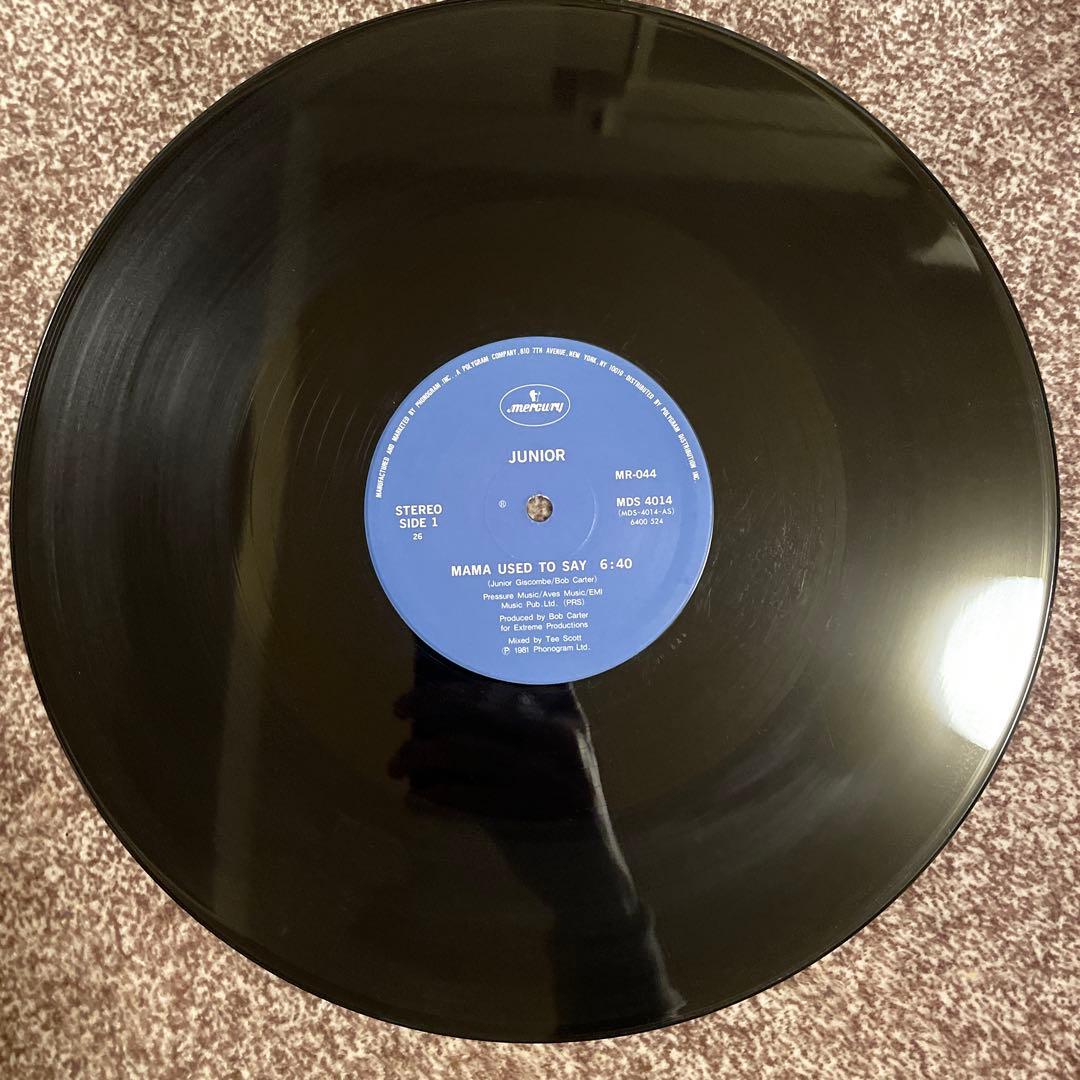Junior - Mama Used to Say 12" Single Japan Mercury Soul Funk Rare Pressing