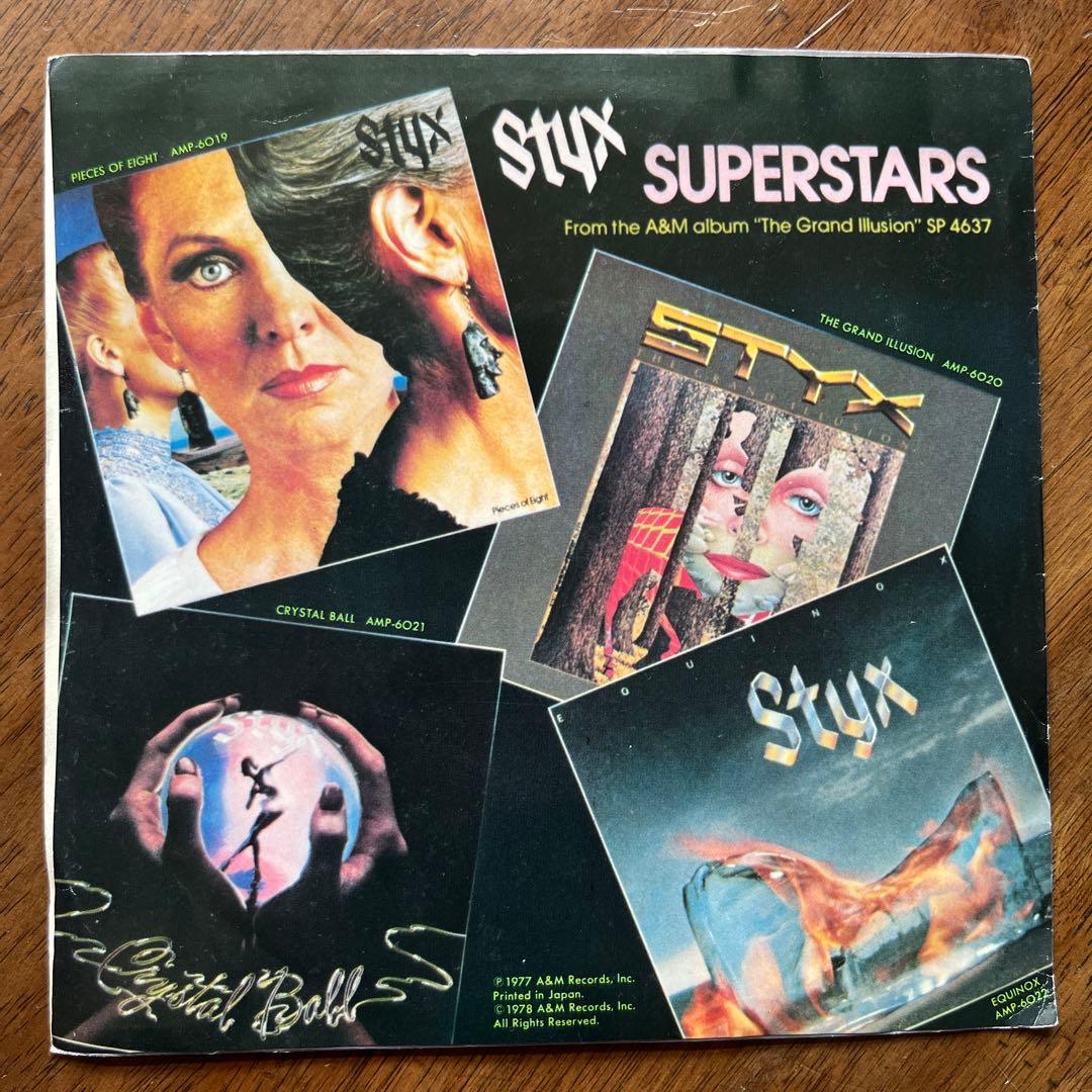 Styx - Blue Collar Man (Long Nights) 7" Single Japan A&M AMP-1005