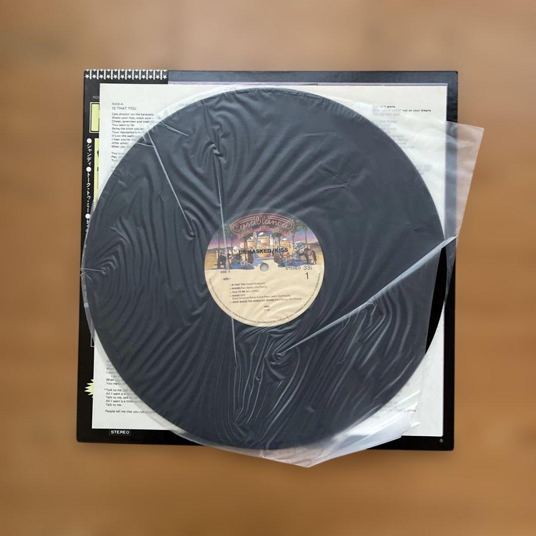 KISS Unmasked Japan Vinyl LP 1980 25S-3 Polystar Obi Insert Hard Rock