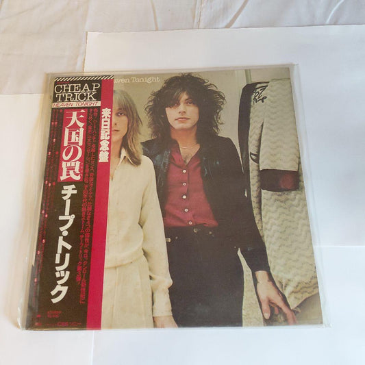 Cheap Trick Heaven Tonight Japan LP Vinyl Record w/ Obi Insert Tour Edition