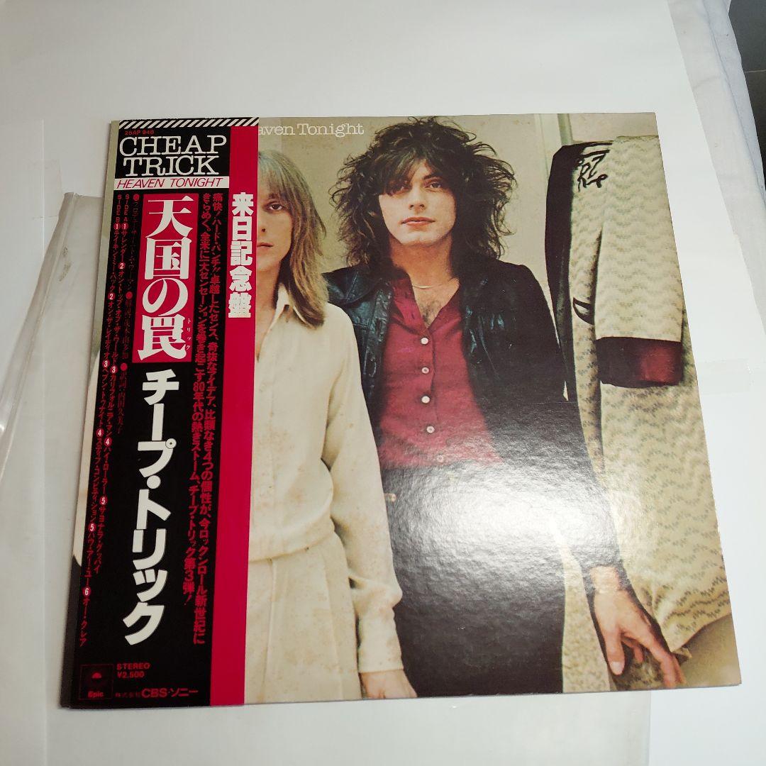Cheap Trick Heaven Tonight Japan LP Vinyl Record w/ Obi Insert Tour Edition