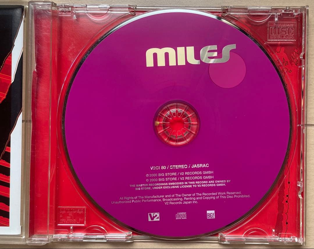 Miles Self-Titled CD 2000 Japan Press with Bonus Tracks V2 Records V2CI 80