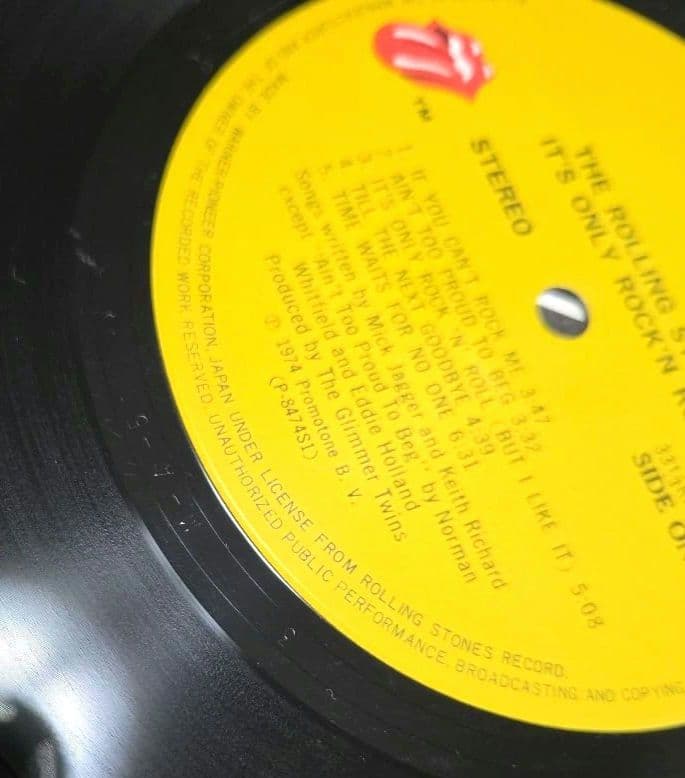 The Rolling Stones It's Only Rock 'n Roll Vinyl LP Japan P-8474S w/ Obi Insert