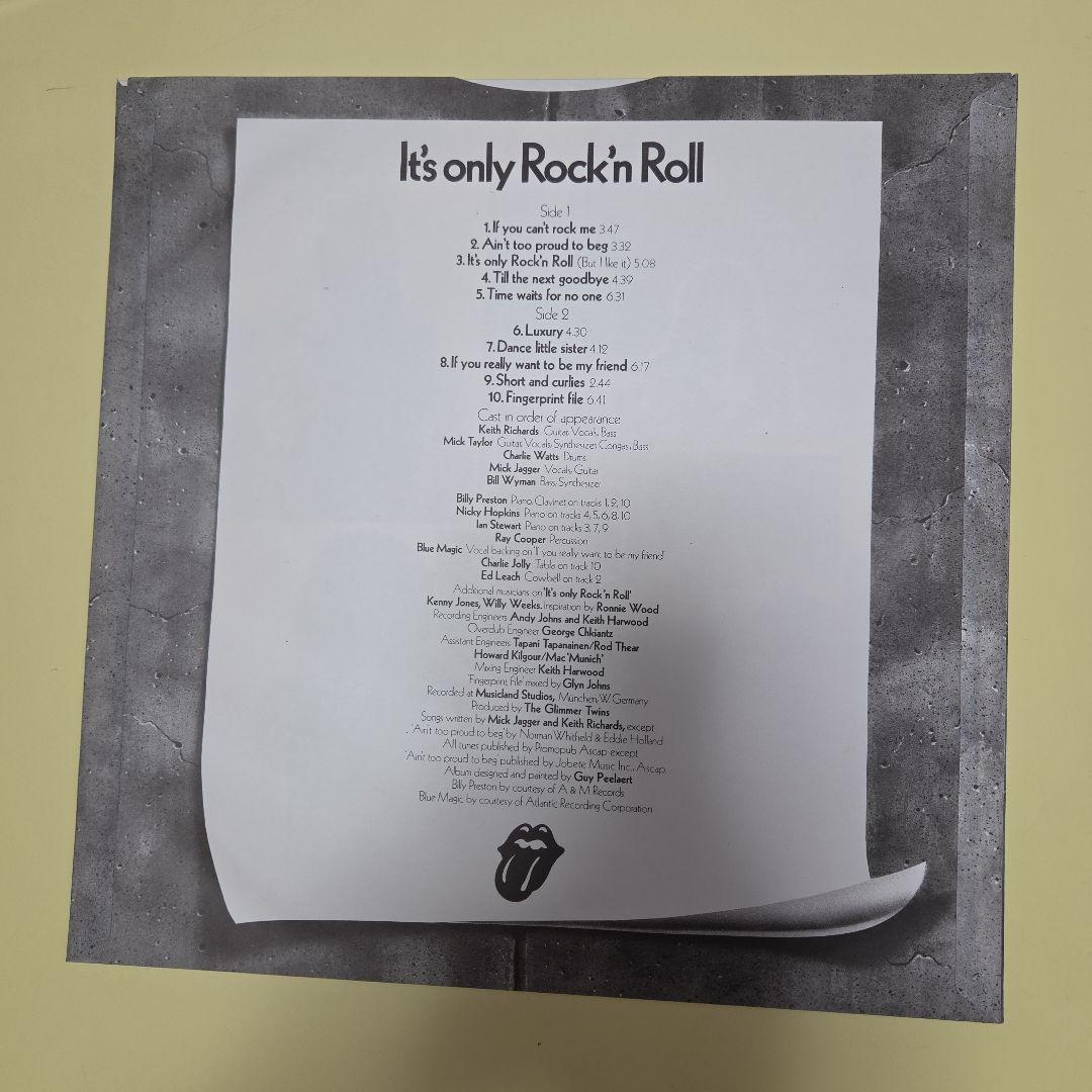 The Rolling Stones It's Only Rock 'n Roll Vinyl LP Japan P-8474S w/ Obi Insert