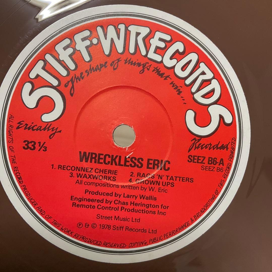 Wreckless Eric Self-Titled LP UK Original Stiff Records SEEZ 6 Vinyl Record