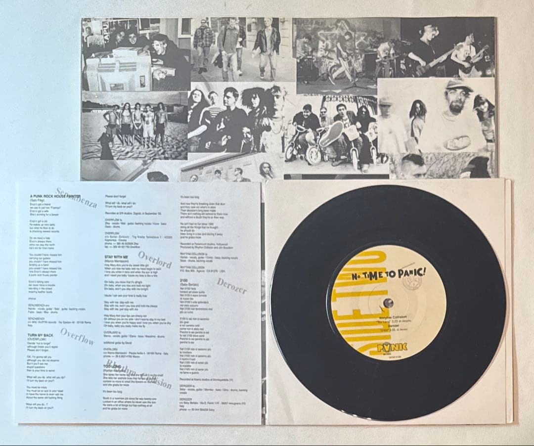 No Time to Panic! 12" Record w/ Bonus EP Italy vs. Rest of the World Black Used | Japansoundstore