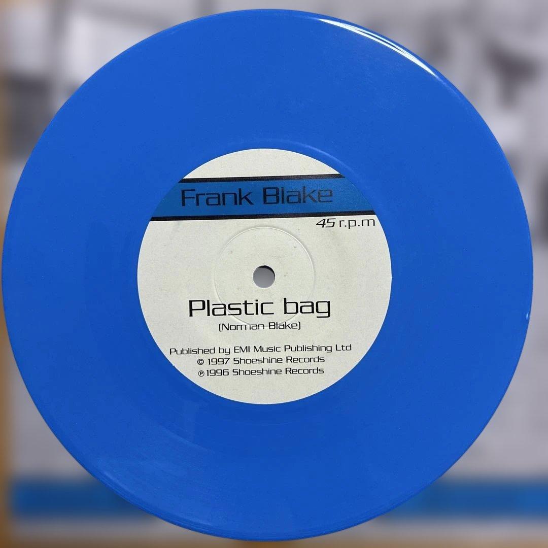 Frank Blake - Plastic Bag 7" Vinyl Single, Blue Vinyl, Limited Edition, 1997