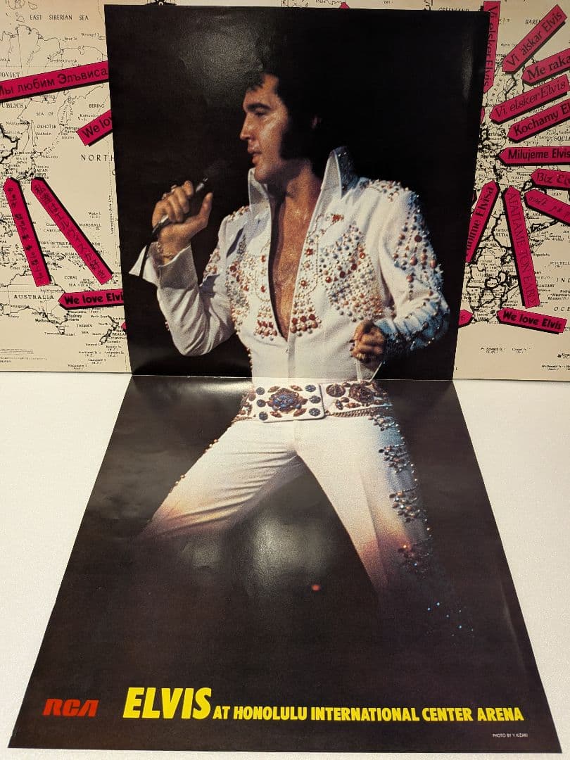 Elvis Presley - Aloha from Hawaii via Satellite 2LP Japan Vinyl Record + OBI