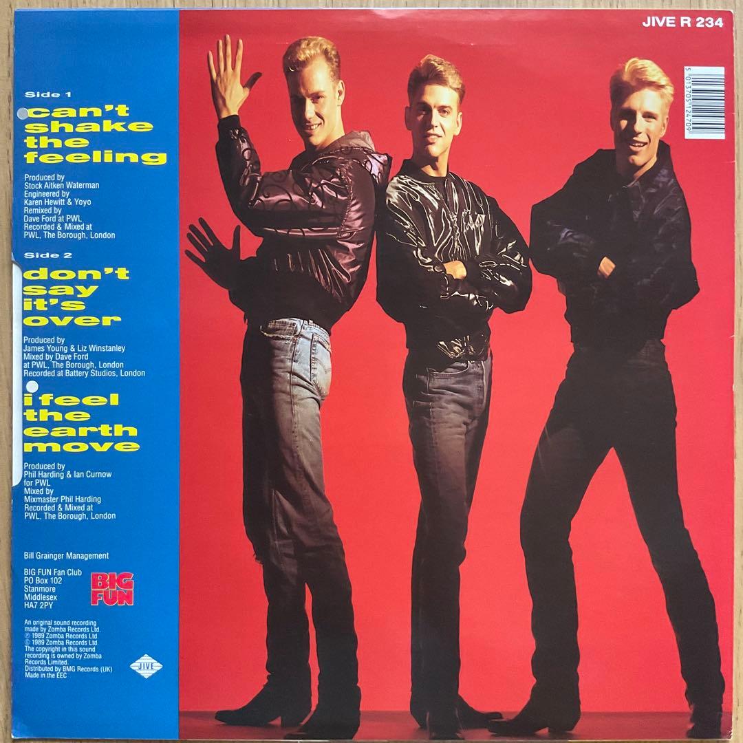 Big Fun - Can't Shake The Feeling 12" Single Stock Aitken Waterman Eurobeat
