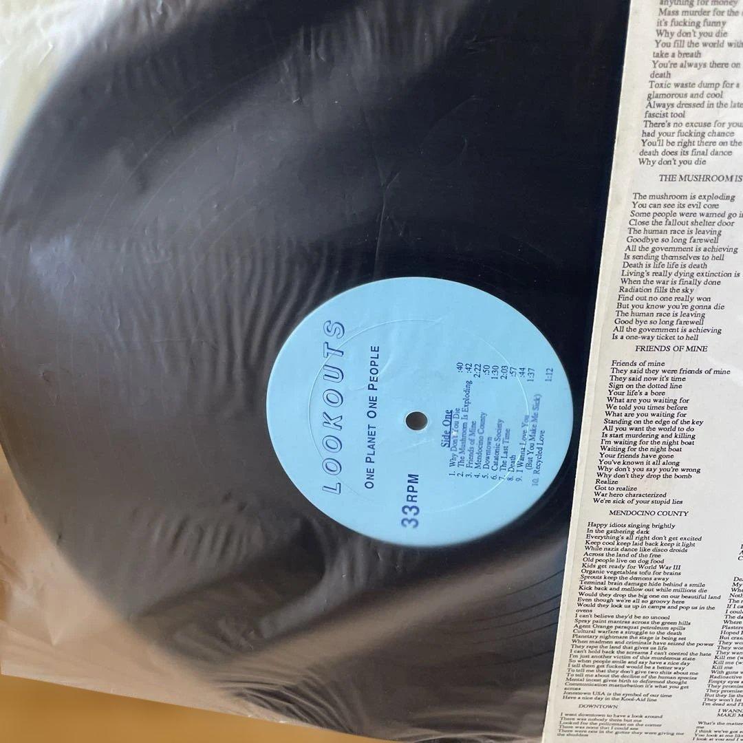 Lookouts - One Planet One People LP Vinyl 1987 Lookout Records Punk US Press