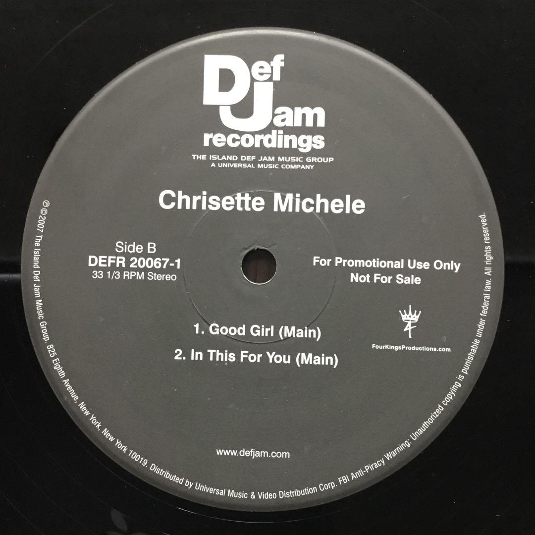 Chrisette Michele Let's Rock 12" Vinyl Promotional Def Jam Records 2007 US