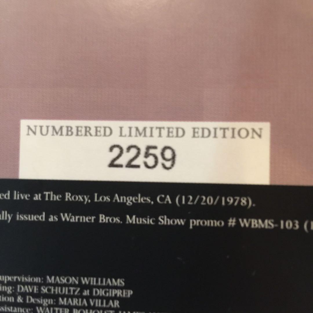 Nicolette Larson - Live at the Roxy CD Limited Numbered Edition 2006 Rhino