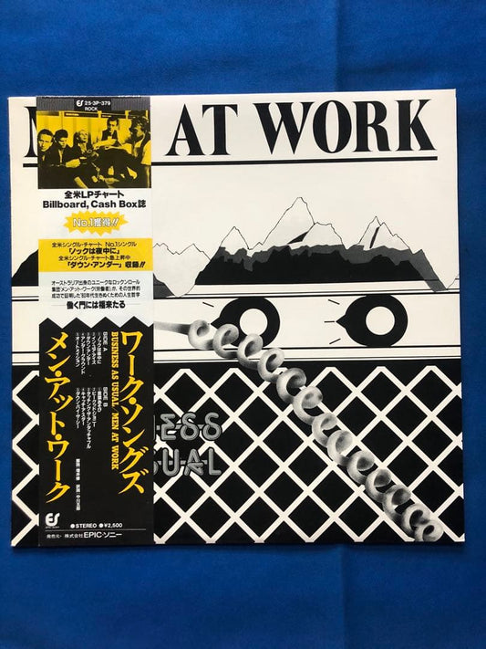 Men At Work - Business As Usual Vinyl LP, 1982 Japan Pressing, Includes Obi & Ly