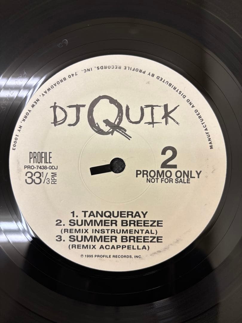 DJ Quik - Summer Breeze - Rare Promo 12-Inch Vinyl Record US Pressing G-Funk