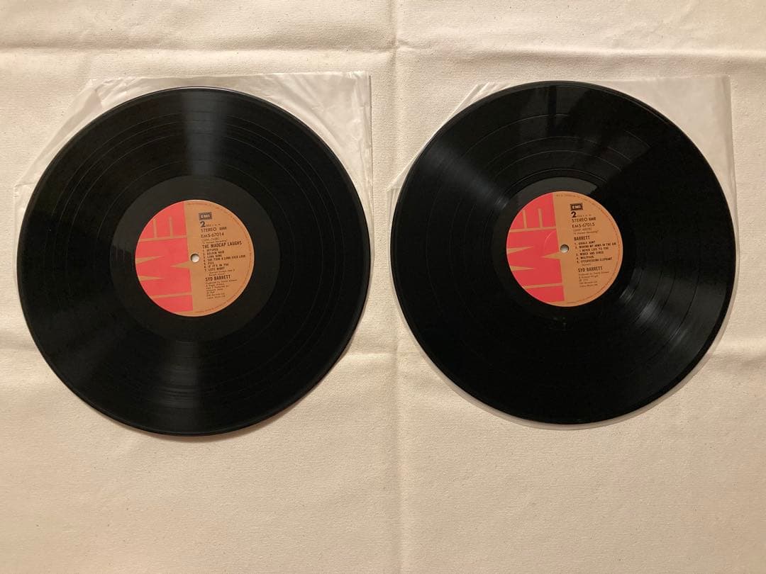 Syd Barrett The Madcap Laughs & Barrett 2LP Japan EMI EMS-67014-5 With Lyric