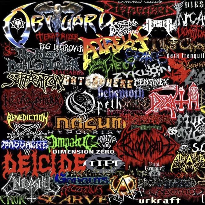 Death Metal Band Logo Wall Tapestry Banner Rock Flag 90cm x 150cm Decor