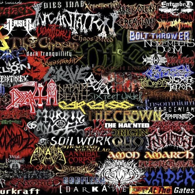 Death Metal Band Logo Wall Tapestry Banner Rock Flag 90cm x 150cm Decor